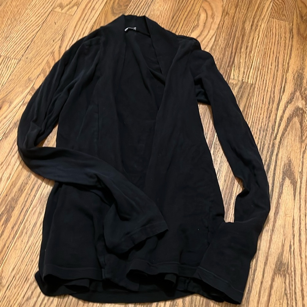 Splendid cotton black thin cardigan, size XS